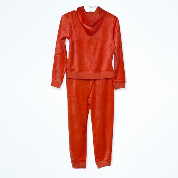 Fashion nova kid mini original trendsetter velour set orange size 12 - Picture 5 of 10